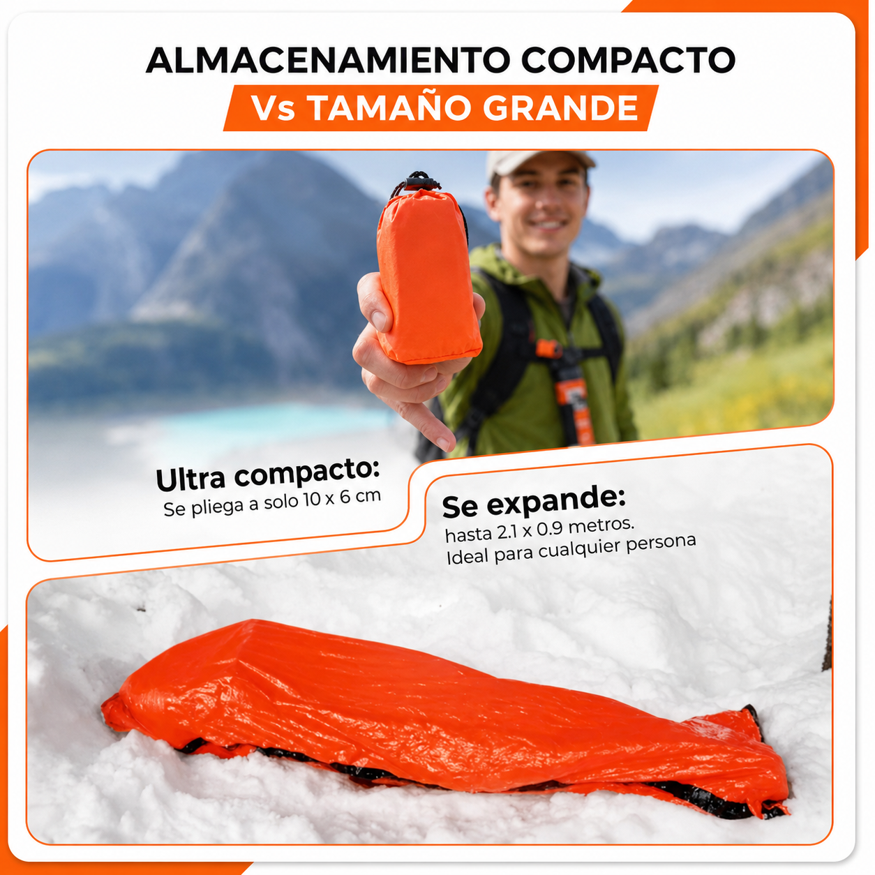 Bolsa de dormir de Emergencia